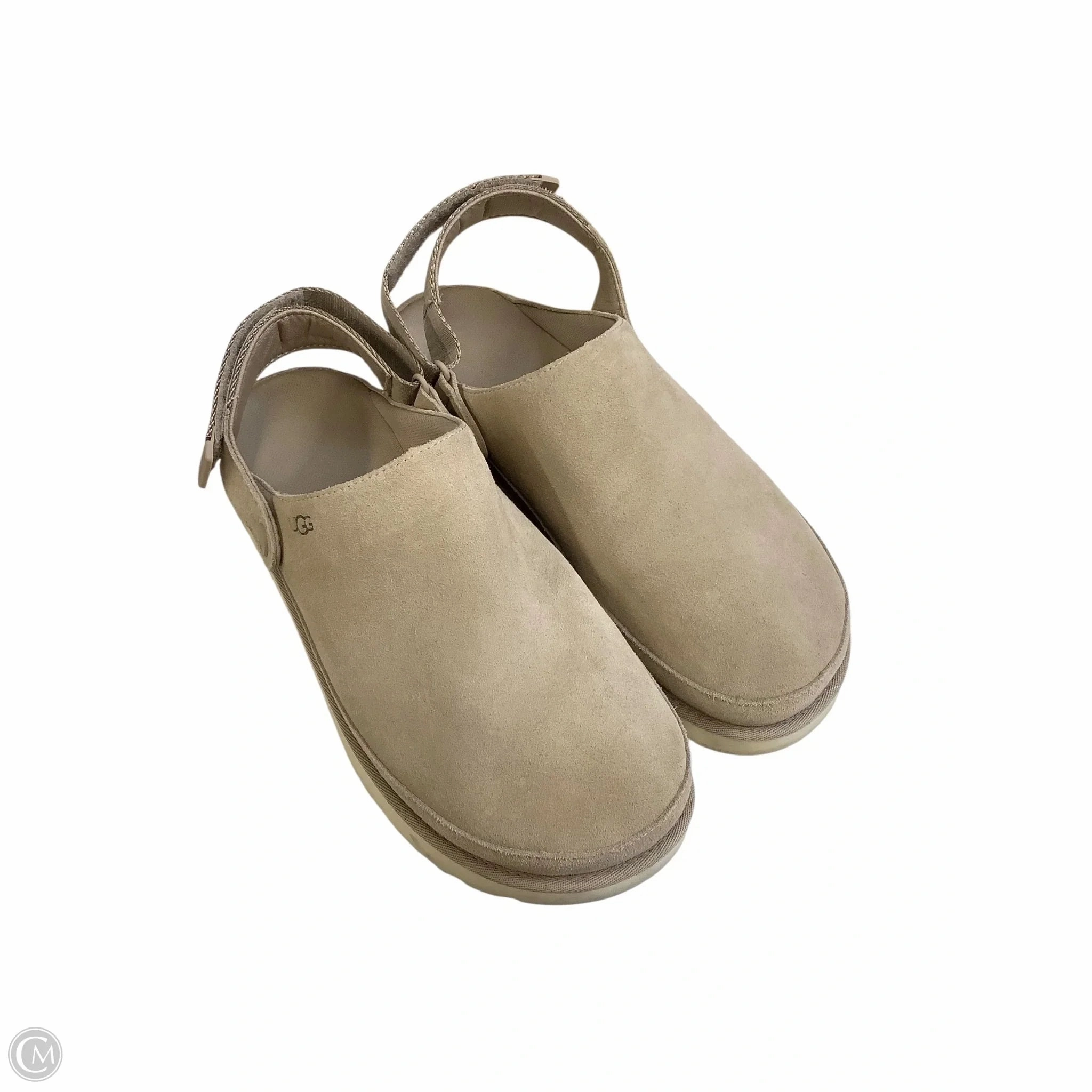 Lace Up Shoes Designer By Ugg In Tan, Size: 11