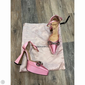 Shoes Designer Heels Platform By Mach & Mach In Pink, Size: 8.5/38.5 Lace Up Tension Control Waterproof Outdoor Travel