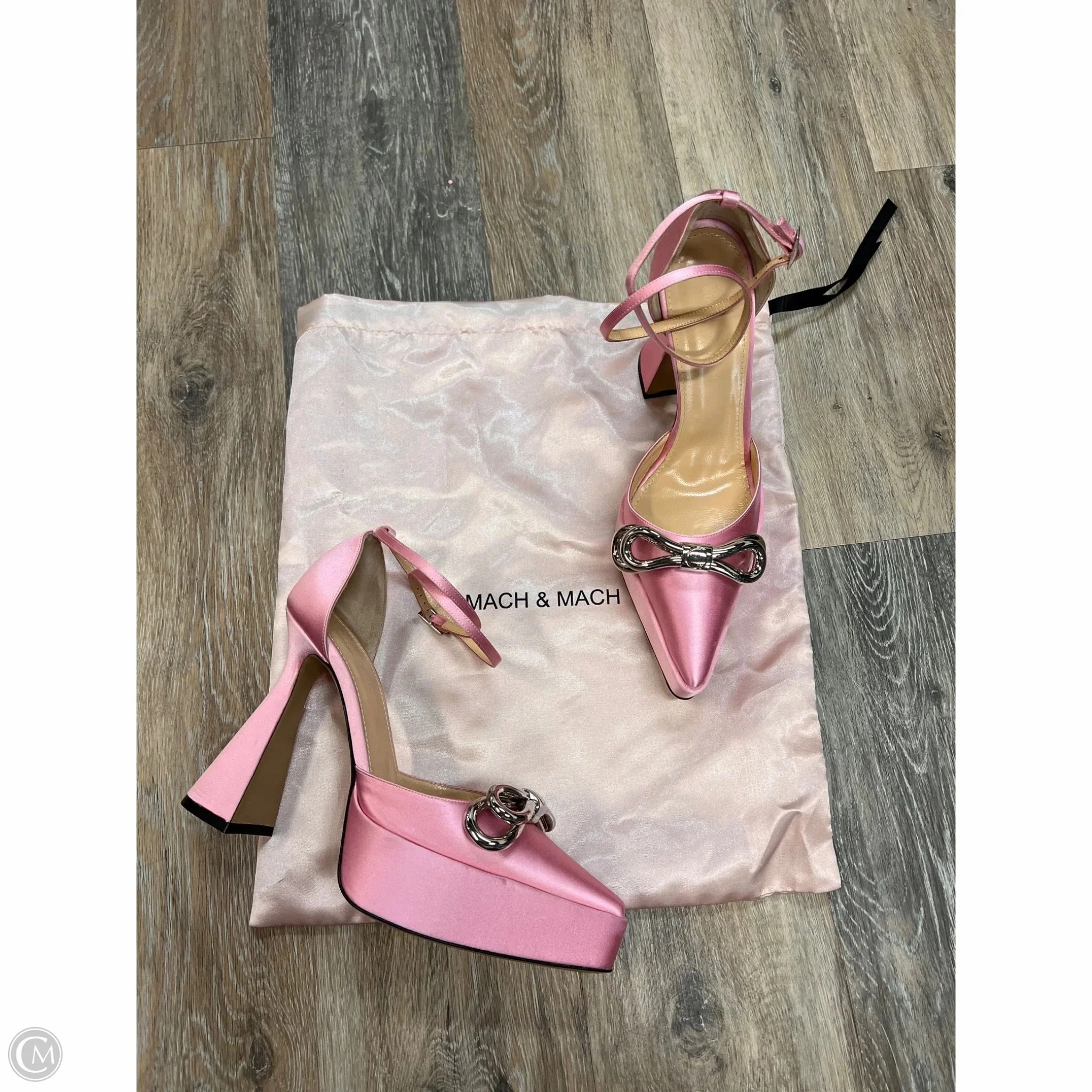 Shoes Designer Heels Platform By Mach & Mach In Pink, Size: 8.5/38.5 Lace Up Tension Control Waterproof Outdoor Travel