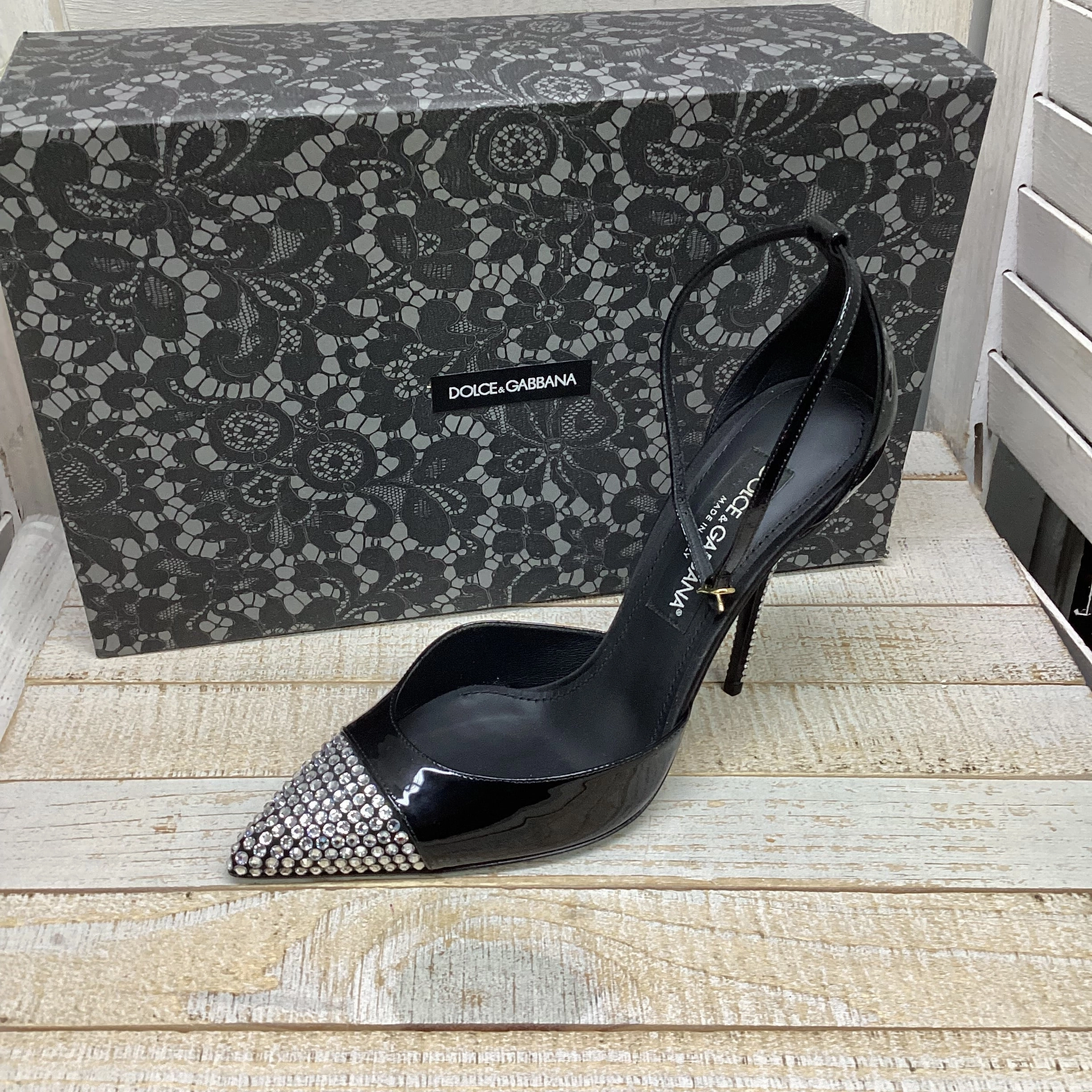Shoes Heels Kitten luxury designer By Dolce And Gabbana In Black, Size: 9 Carry Easy Beach Fun