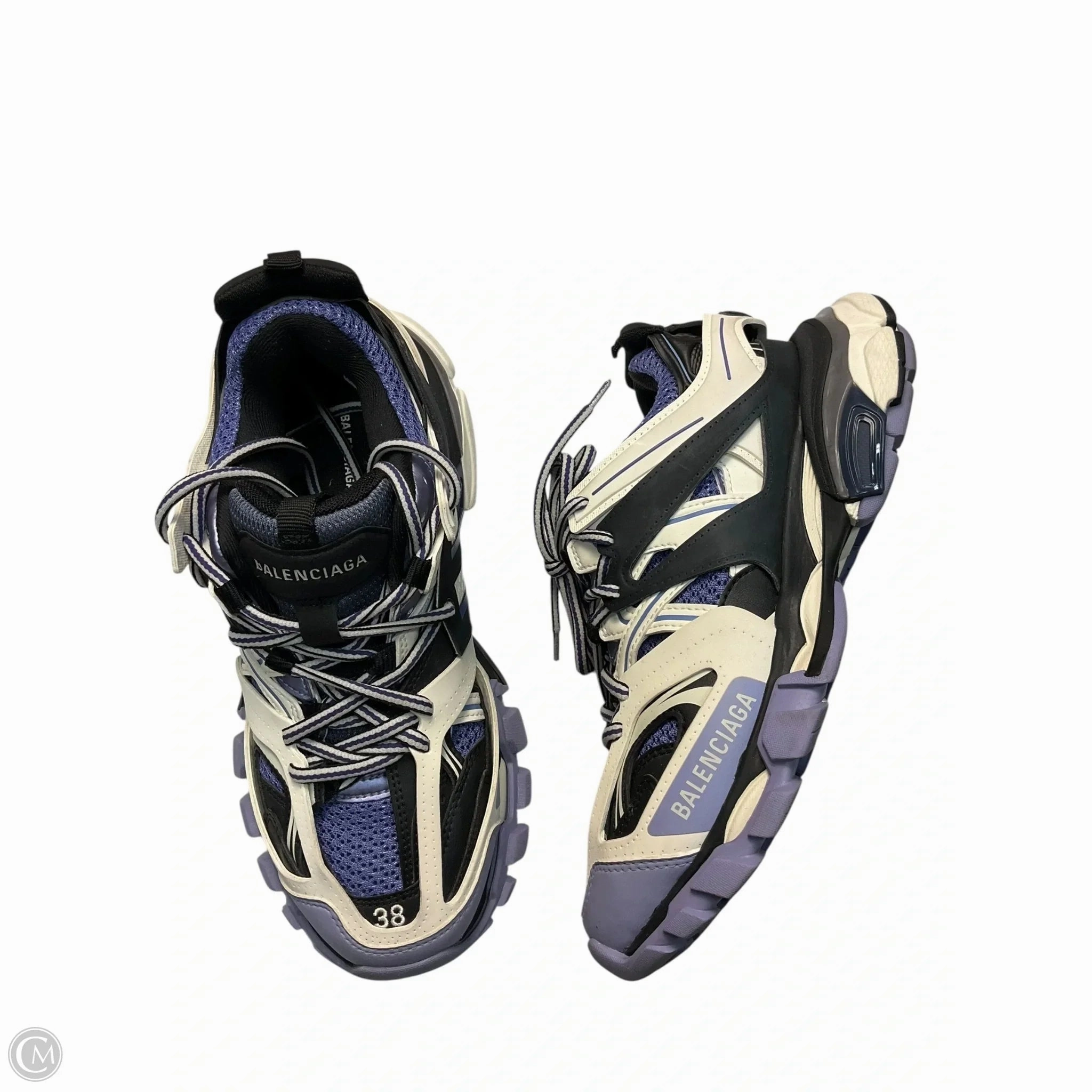 Rock Guard Matte Base Shoes Luxury Designer By Balenciaga In Purple, Size: 8