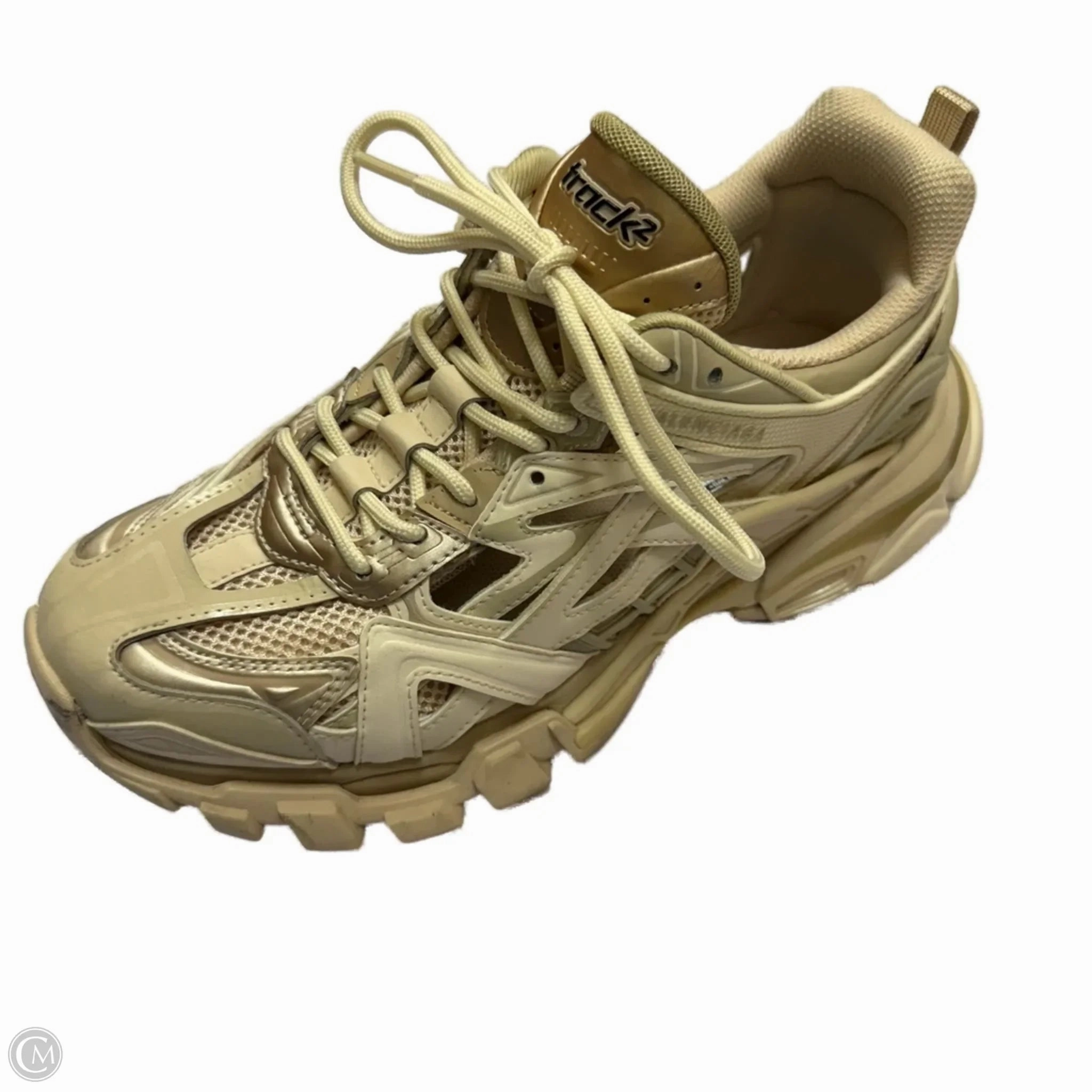 Shoes Luxury Designer By Balenciaga In Tan, Size: 9 Slip Resistant Traction Stone Grip