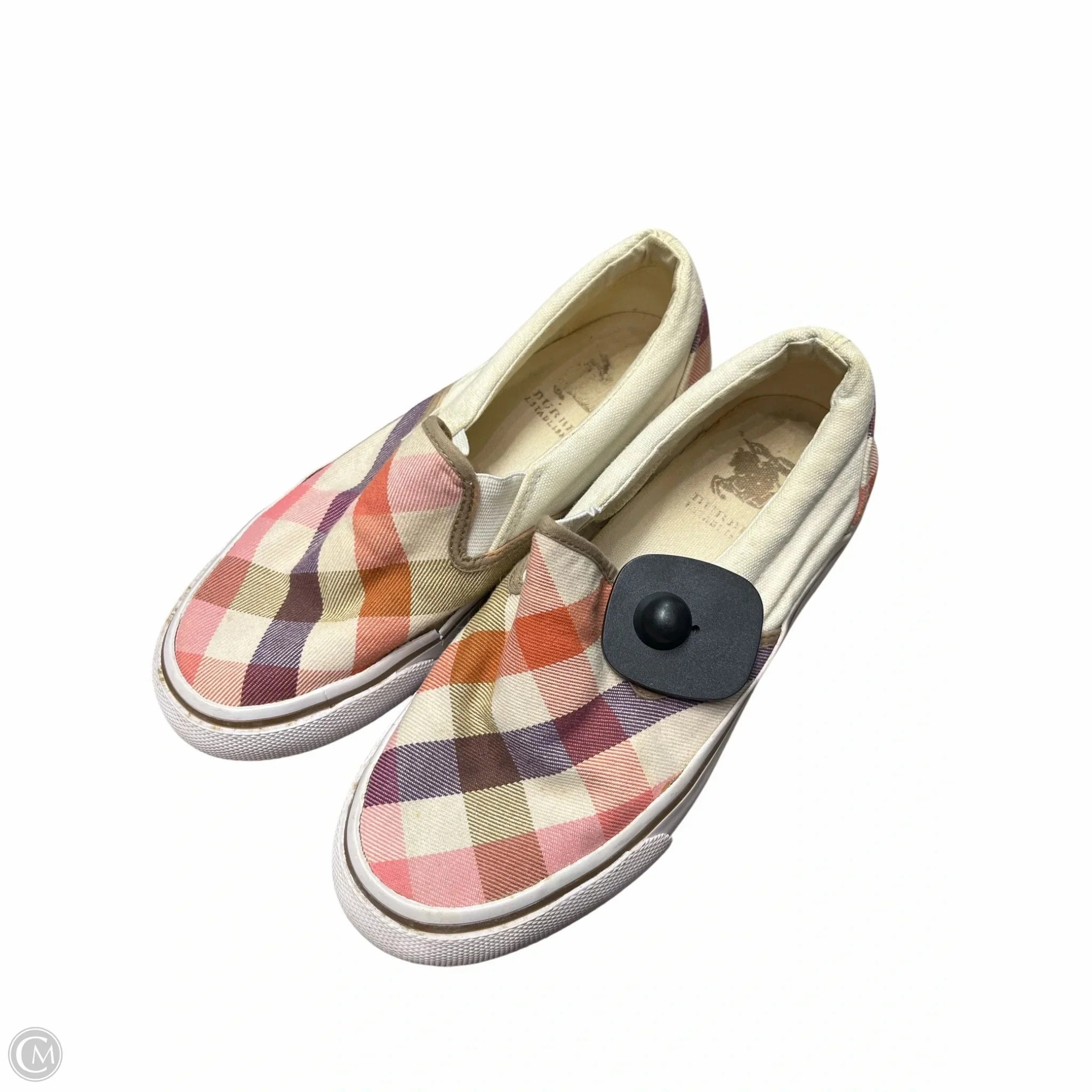 Autumn Tone Shoes Luxury Designer By Burberry In Cream & Pink, Size: 6