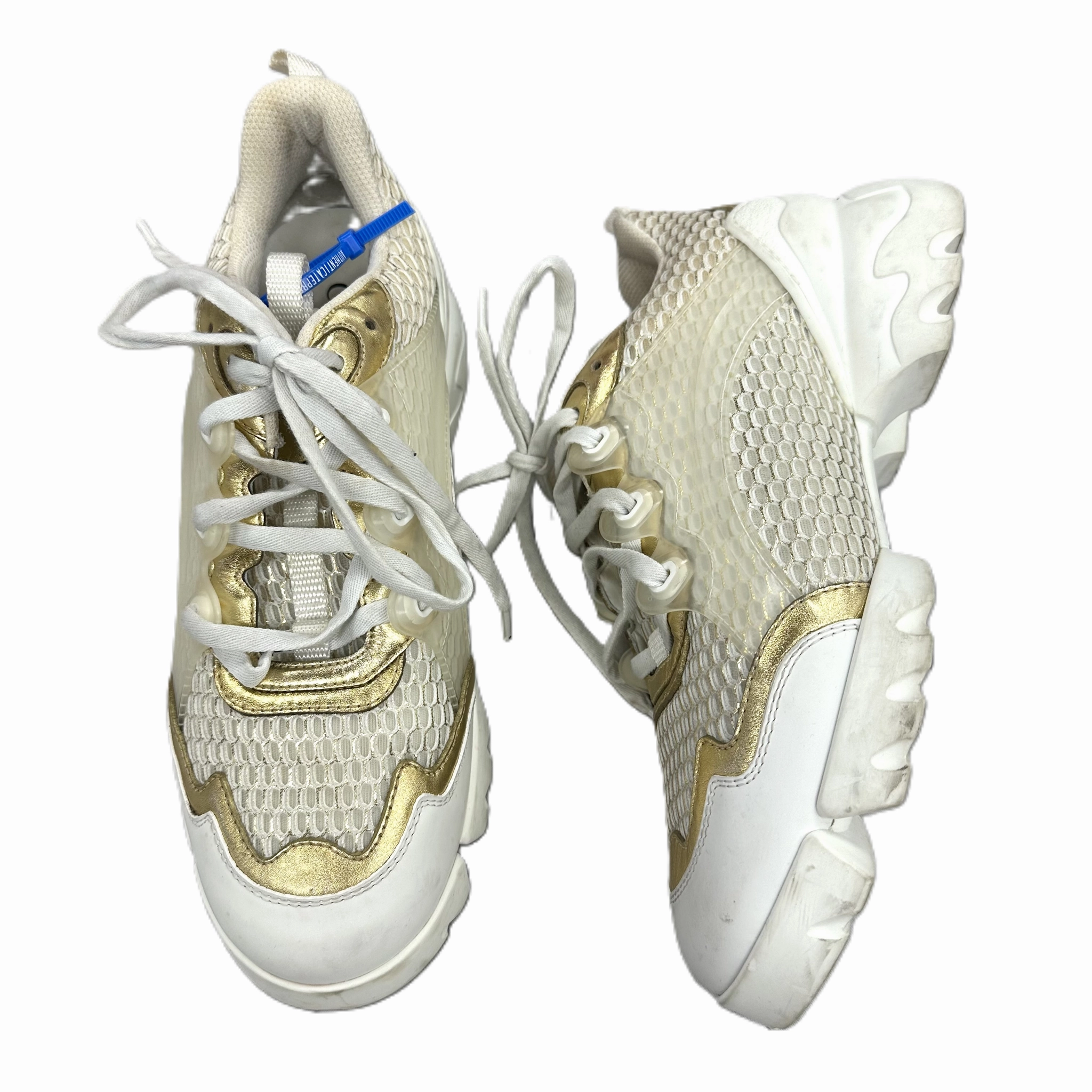 Peak Mode Ice Grip Shoes Luxury Designer By Christian Dior In White, Size: 8.5