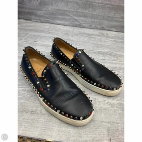 Shoes Luxury Designer By Christian Louboutin In Black, Size: 8.5 quick dry