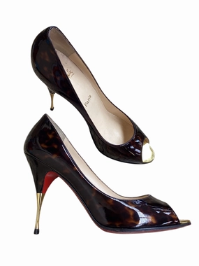 Shoes Luxury Designer By Christian Louboutin In Brown Breathable mesh