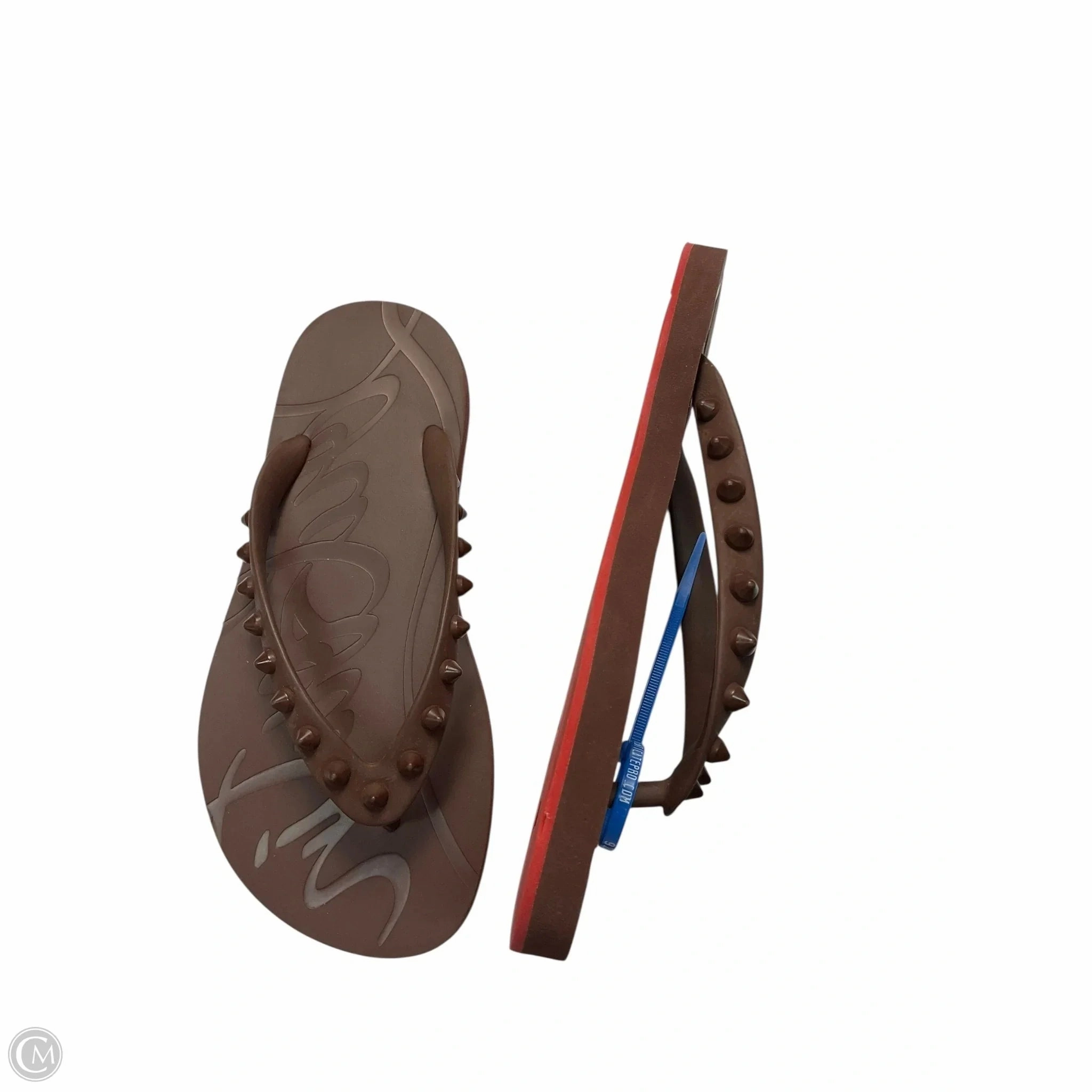 Long Move Responsive Cushion Tech Shoes Luxury Designer By Christian Louboutin In Brown, Size: 5