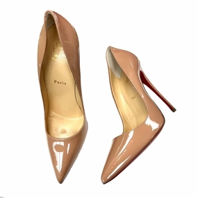 Shoes Luxury Designer By Christian Louboutin In Tan, Size: 8.5 Planet Mood