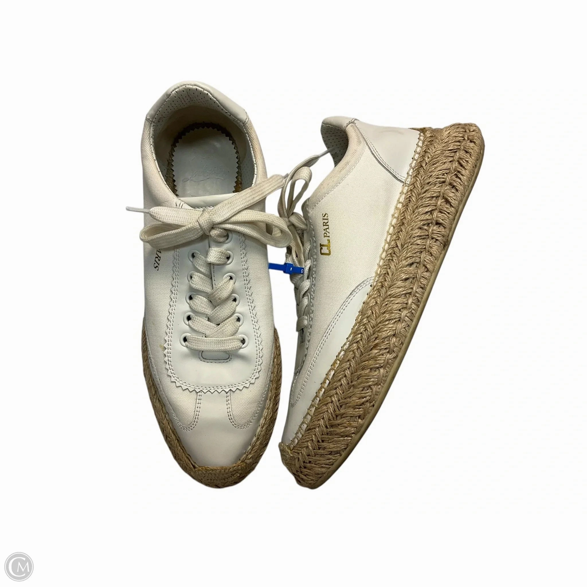 Winter Warm Viral Pop Shoes Luxury Designer By Christian Louboutin In White, Size: 8.5