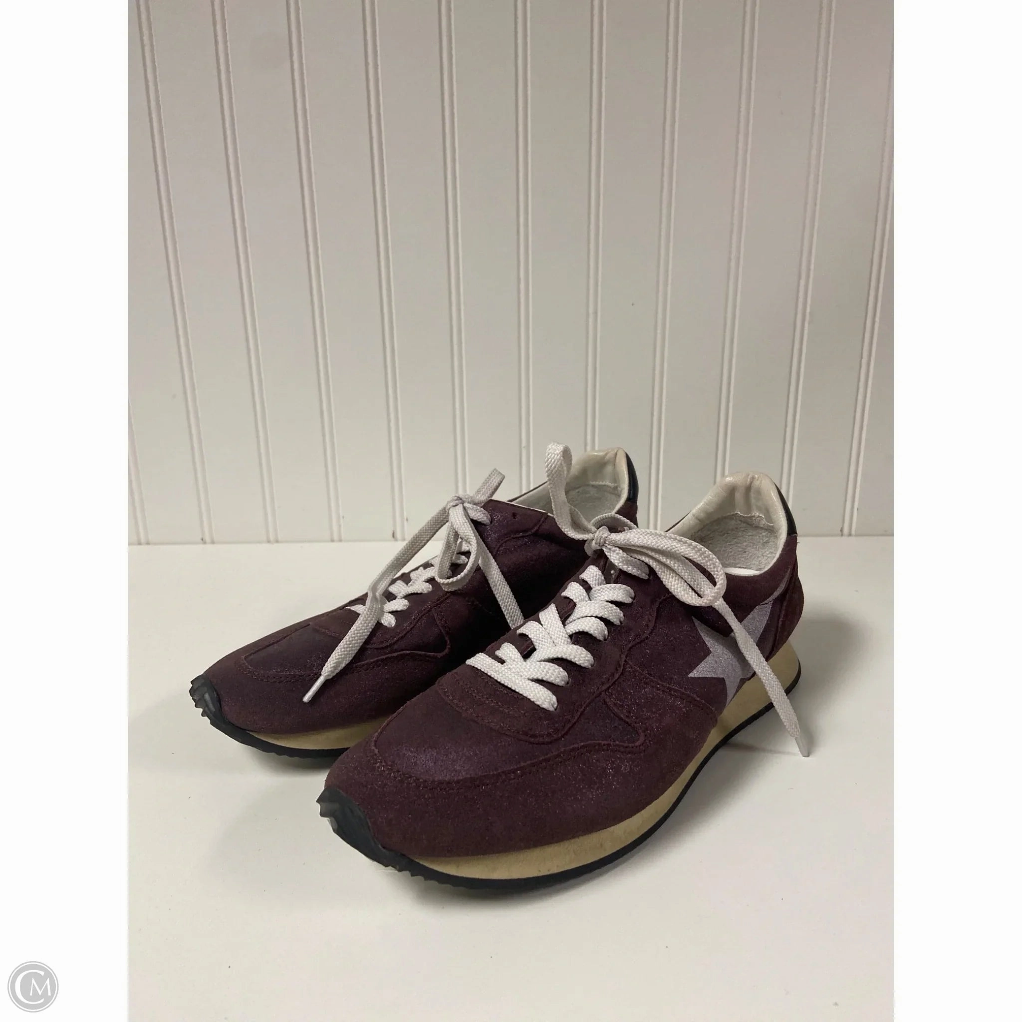 Shoes Luxury Designer By Golden Goose In Purple, Size: 8.5 or 39 Ventilated Design
