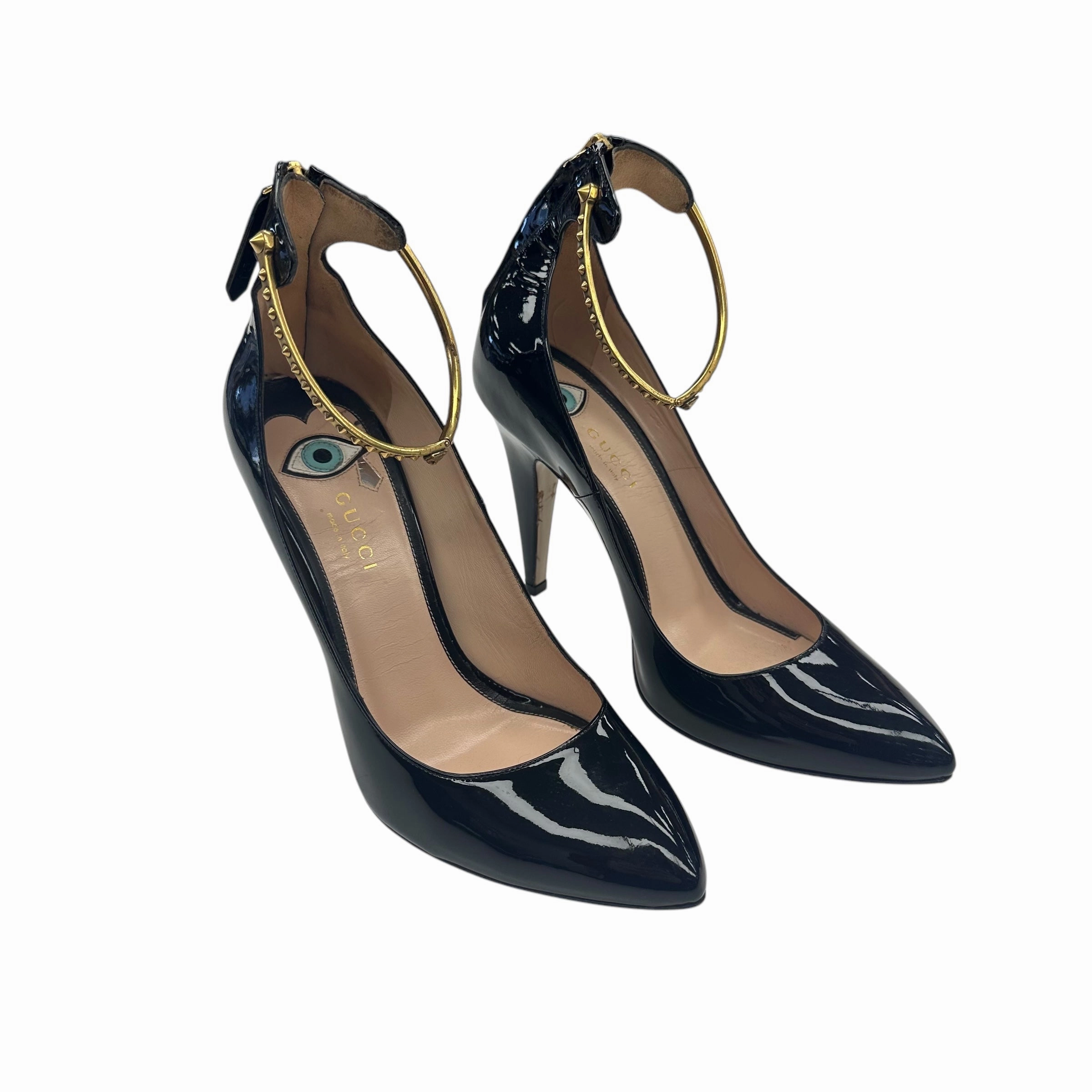 Shoes Luxury Designer By Gucci In Black, Size:7.5 Foam Lining Trail Running Easy To Clean