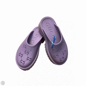 Shoes Luxury Designer By Gucci In Purple, Size: 6 Quick Dry Fabric Technology Low Profile