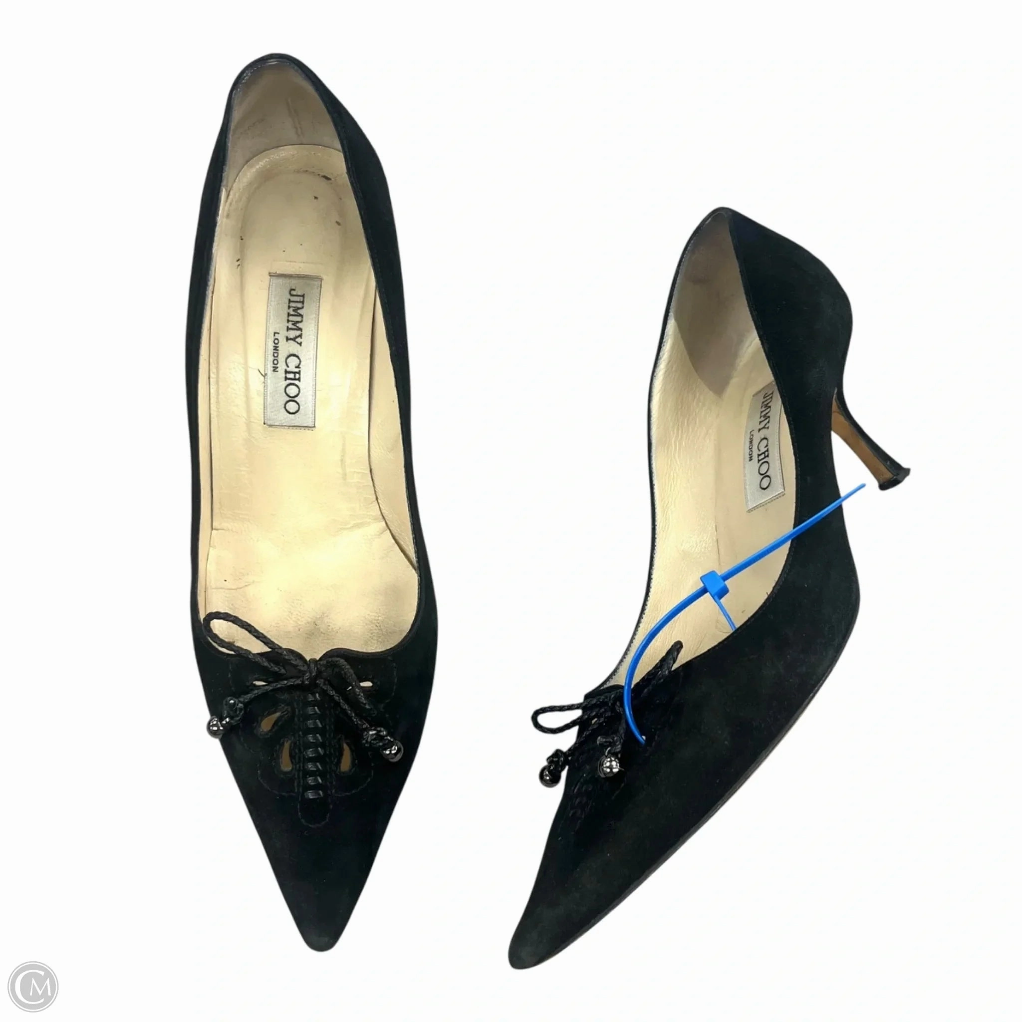 Power Base Rolling Motion Support Shoes Luxury Designer By Jimmy Choo In Black, Size: 9.5