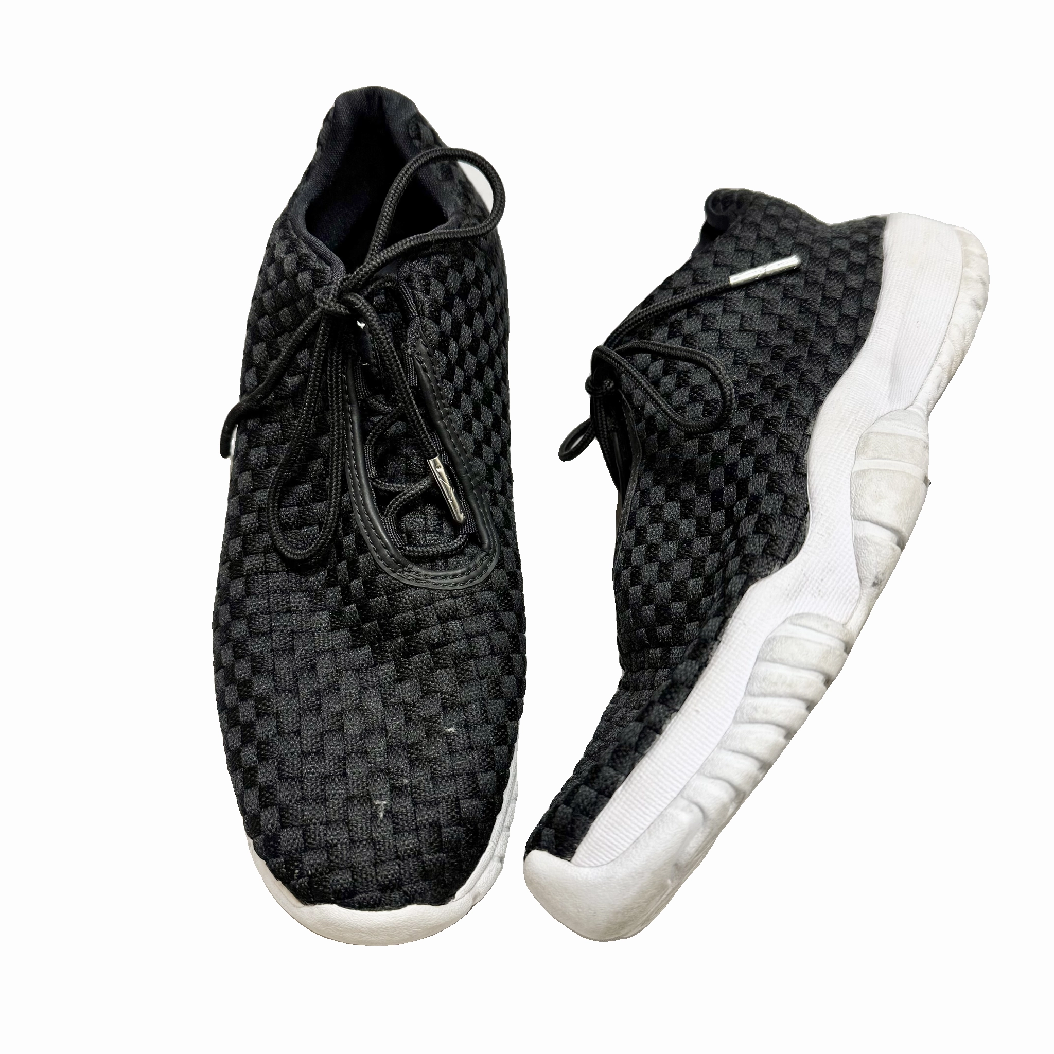 Non Binding Collar Padding Weatherproof Protective Coating Shoes Luxury Designer By Jordan In Black, Size: 10