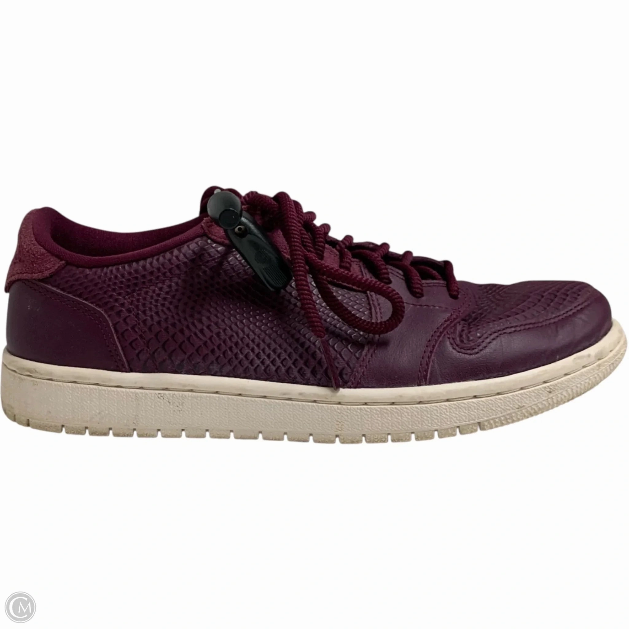Suede Soft Shoes Luxury Designer By Jordan In Maroon, Size: 9