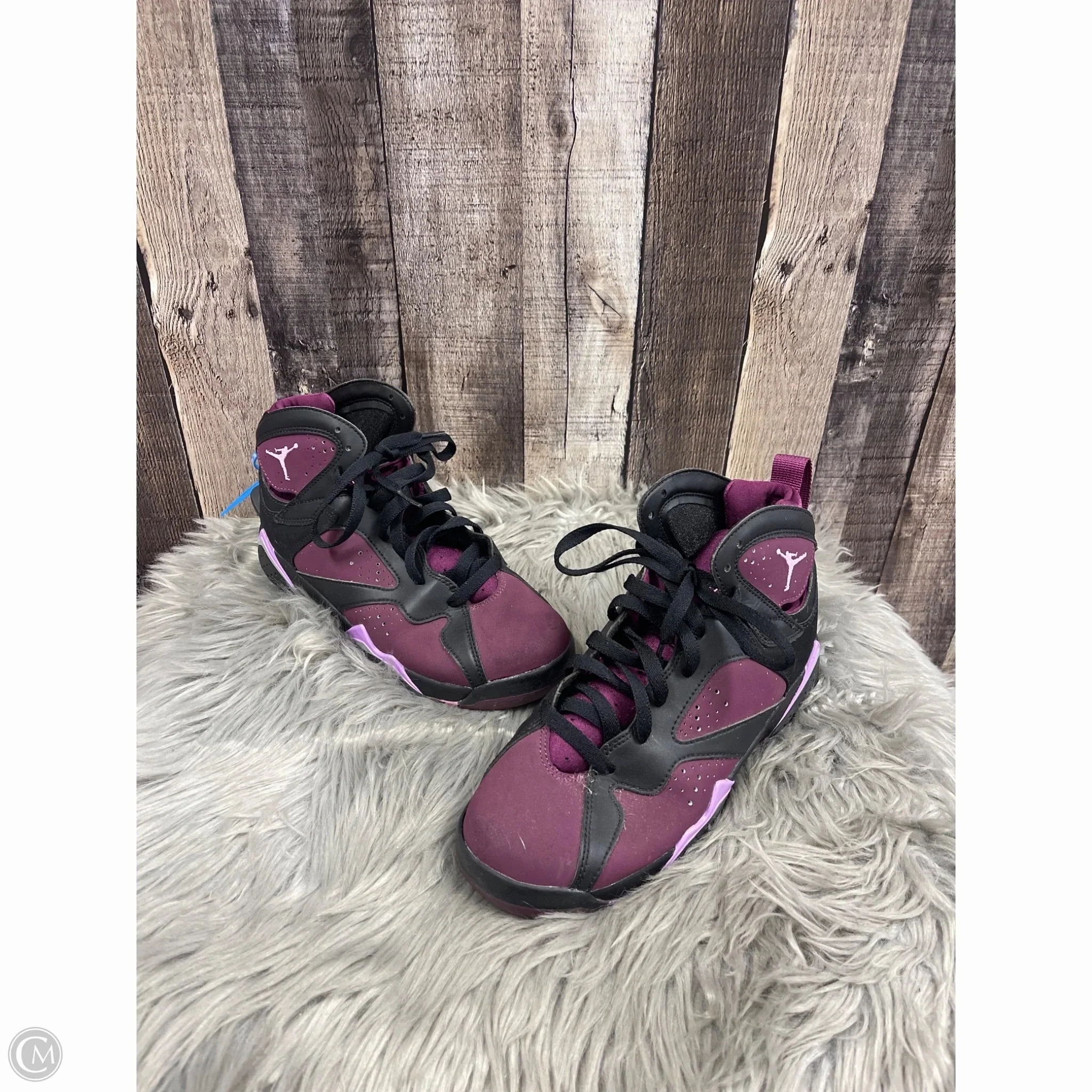 Shoes Luxury Designer By Jordan In Purple, Size: 8.5 Long Walk Lace Up Style