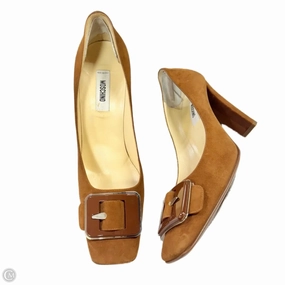 Gift Easy Shoes Luxury Designer By Moschino In Brown, Size: 8.5