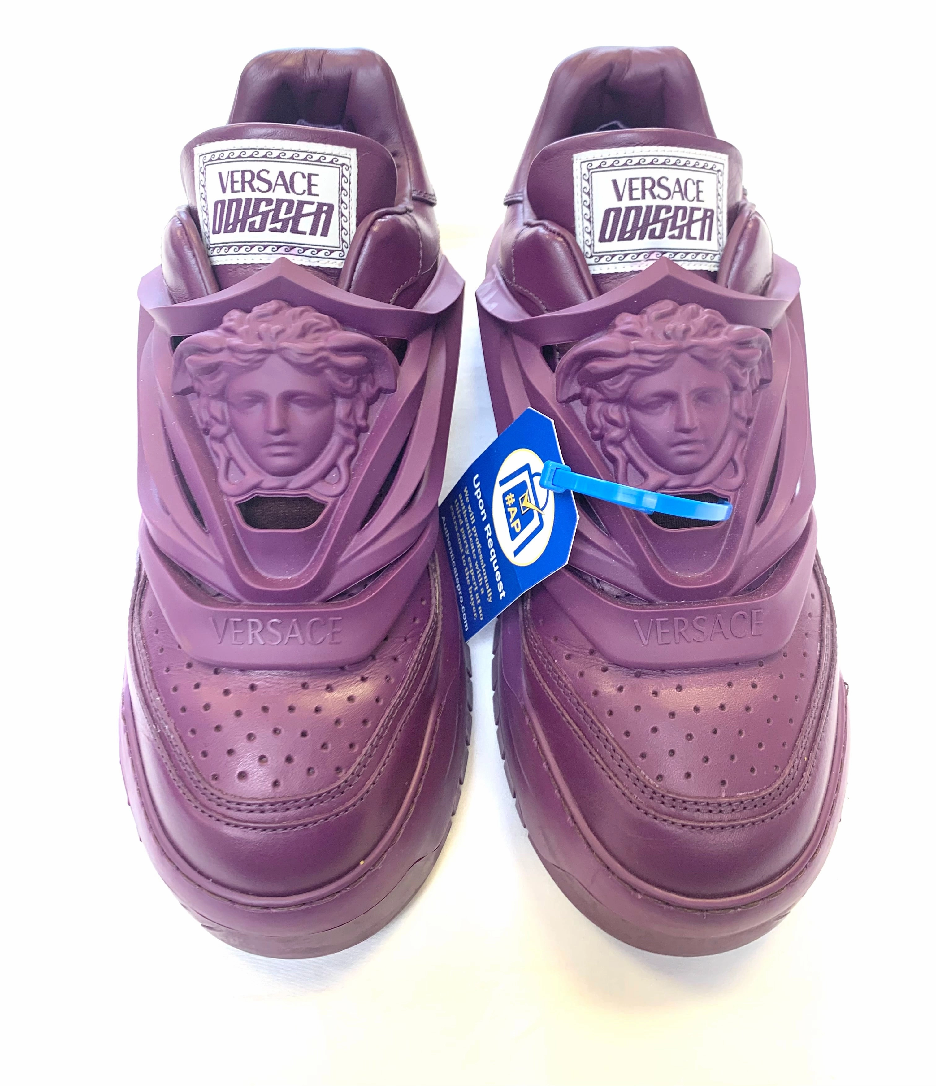 Run Free Shoes Luxury Designer By Versace In Purple, Size: 12