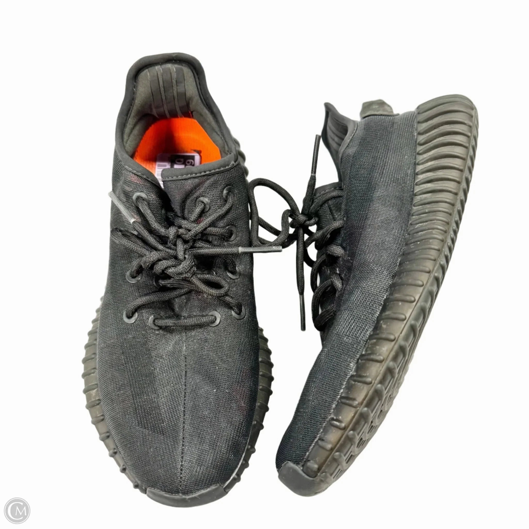 Strap Mode Shoes Luxury Designer By Yeezy In Black, Size: 8