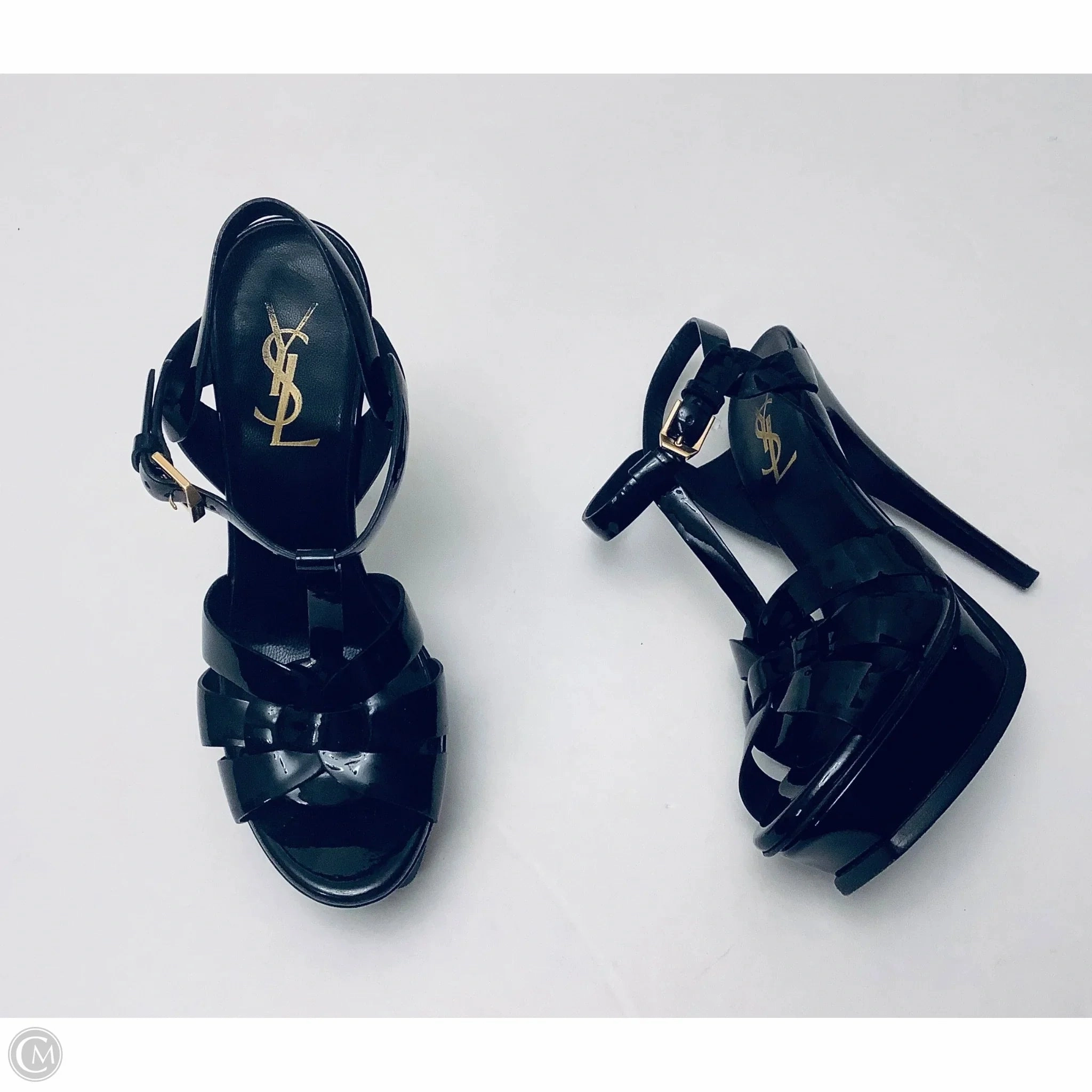 Moisture wicking Shoes Luxury Designer By Yves Saint Laurent In Black, Size: 6