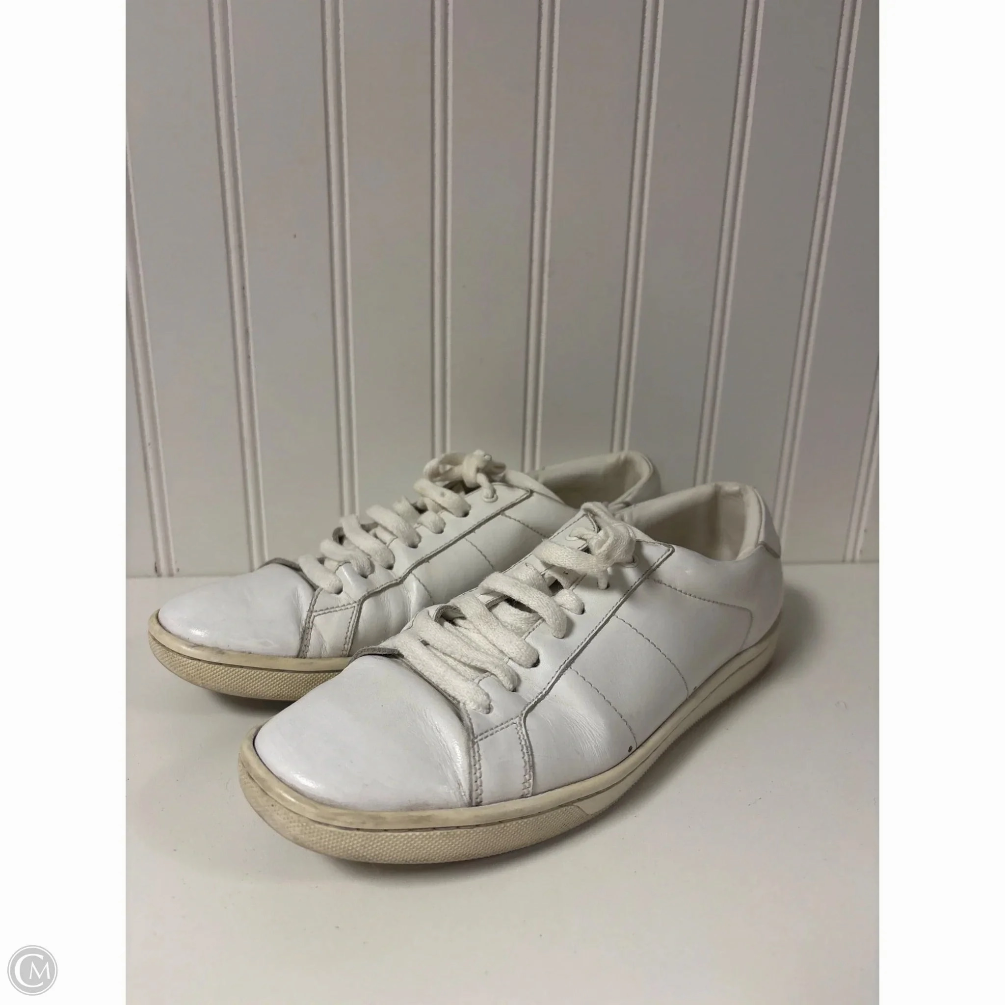 Dance Fit Comfort toe Shoes Luxury Designer By Yves Saint Laurent In White, Size: 7