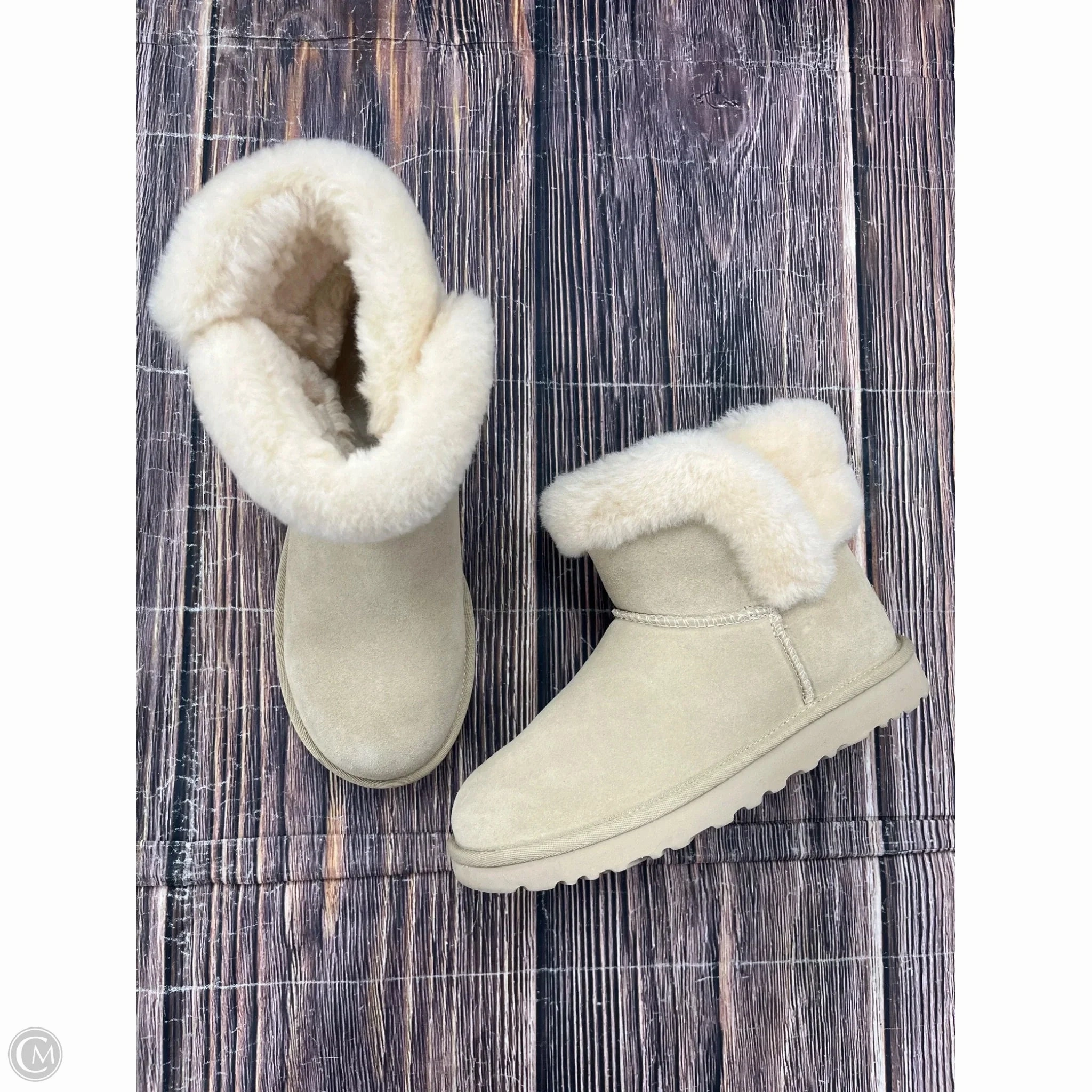 Office Cool Boots Designer By Ugg In Cream, Size: 7