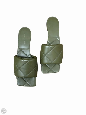Sandals Luxury Designer By Bottega Veneta In Green, Size: 12 Roomy Toe Box Padded Comfort Standing Workers
