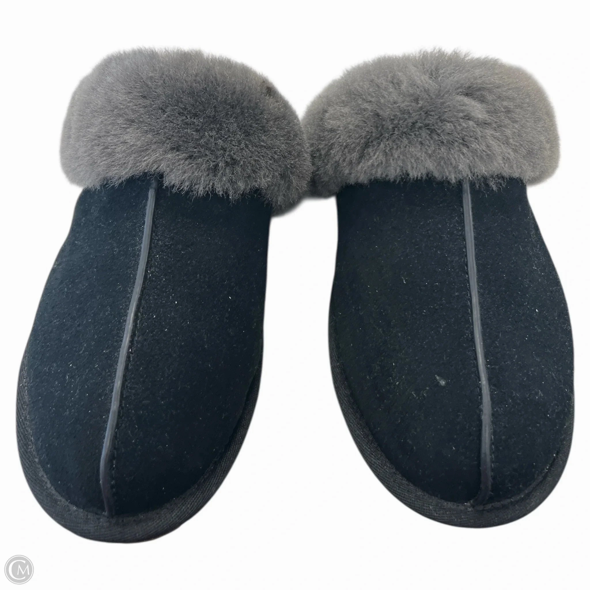 Slippers Designer By Ugg In Black, Size: 8 Fashion Glow Color Mix