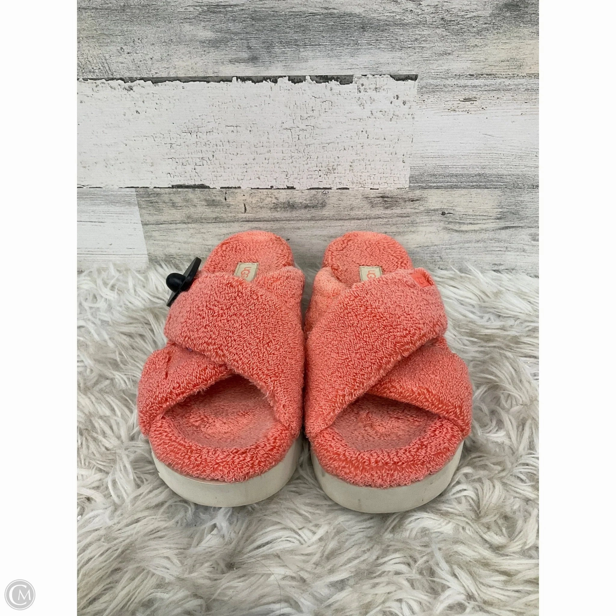 Slippers Designer By Ugg In Coral Comfort Platform Concert Mood