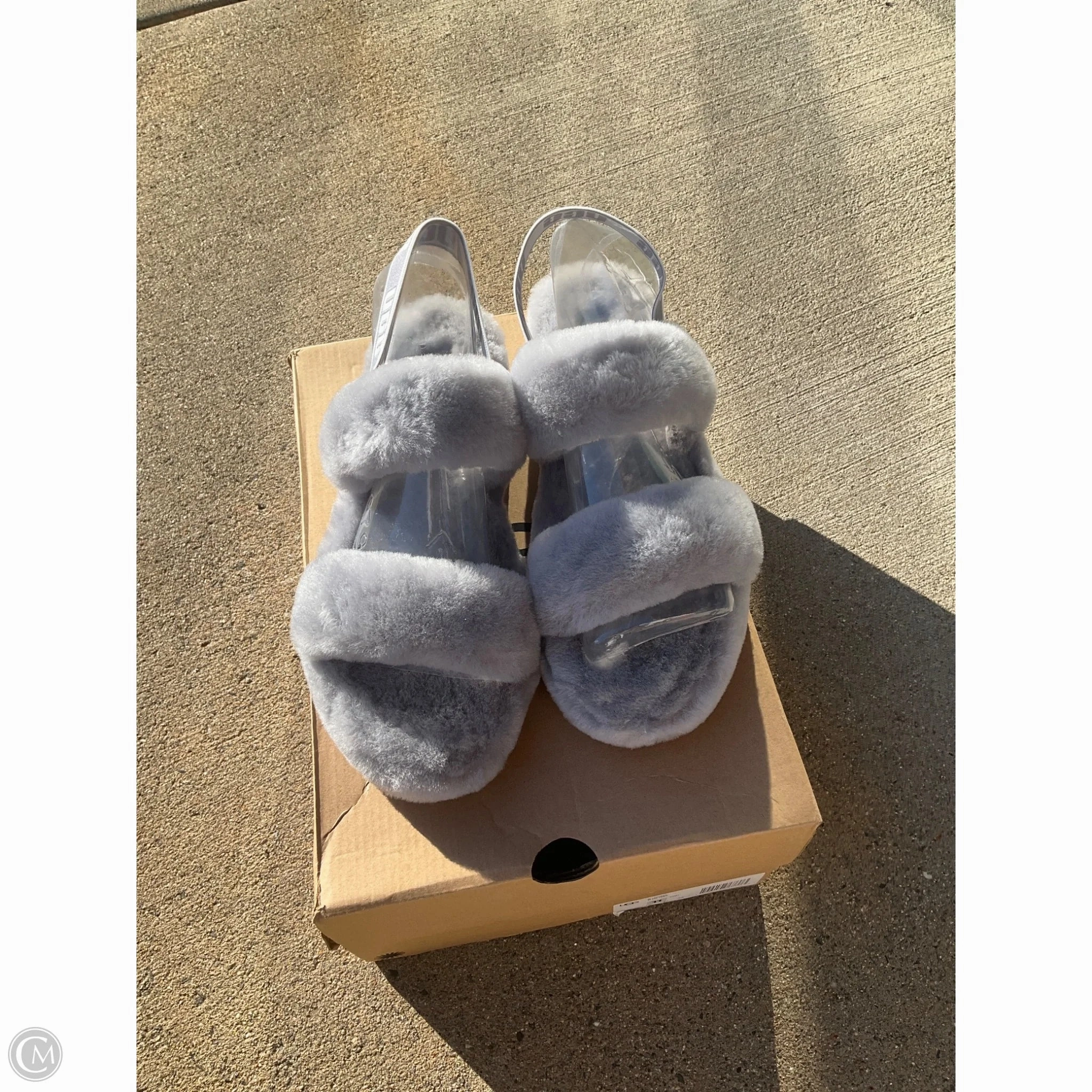 Slippers Designer By Ugg In Grey, Size: 11 Mesh Upper