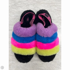 Ergonomic Footbed Slippers Designer By Ugg In Rainbow Print