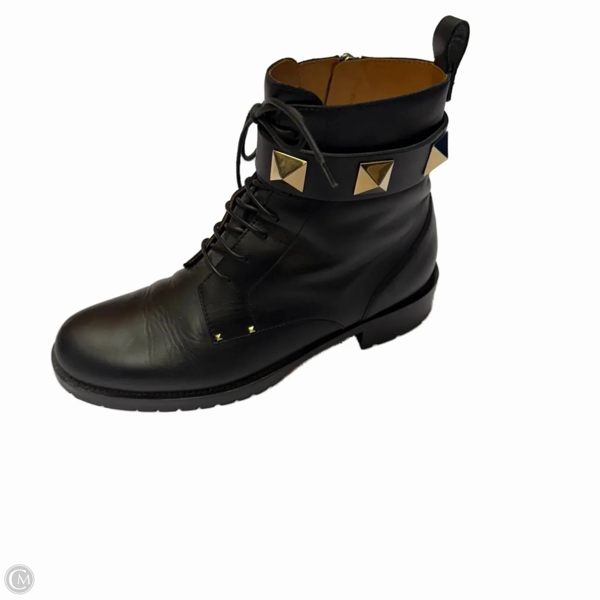 Flexibility Feature Proprietary Cushion System Boots Luxury Designer By Valentino-garavani In Black, Size: 8.5