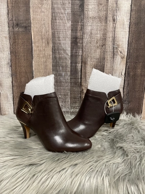 Boots Knee Heels By Vince Camuto In Brown, Size: 6 Tiger Mark