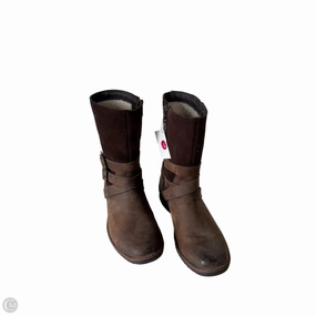 Boots Designer By Ugg In Brown, Size: 8 Abrasion Resistant Toe