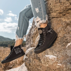 BADass - Black High Top Bold flair