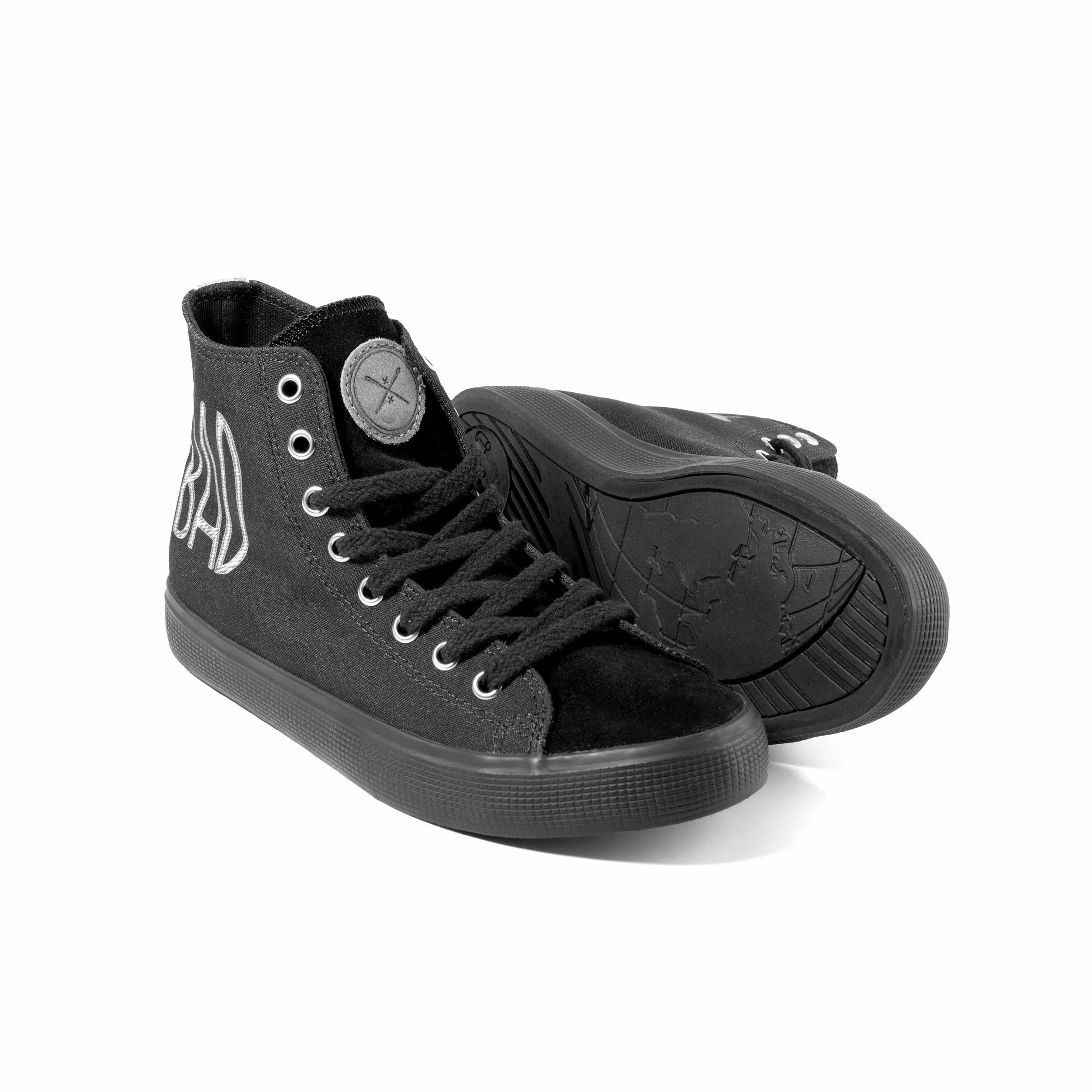BADass - Black High Top Durable Overlay
