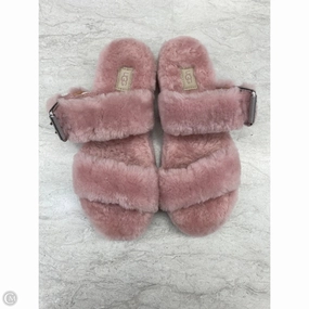 Slippers Designer By Ugg In Pink Greek Ease