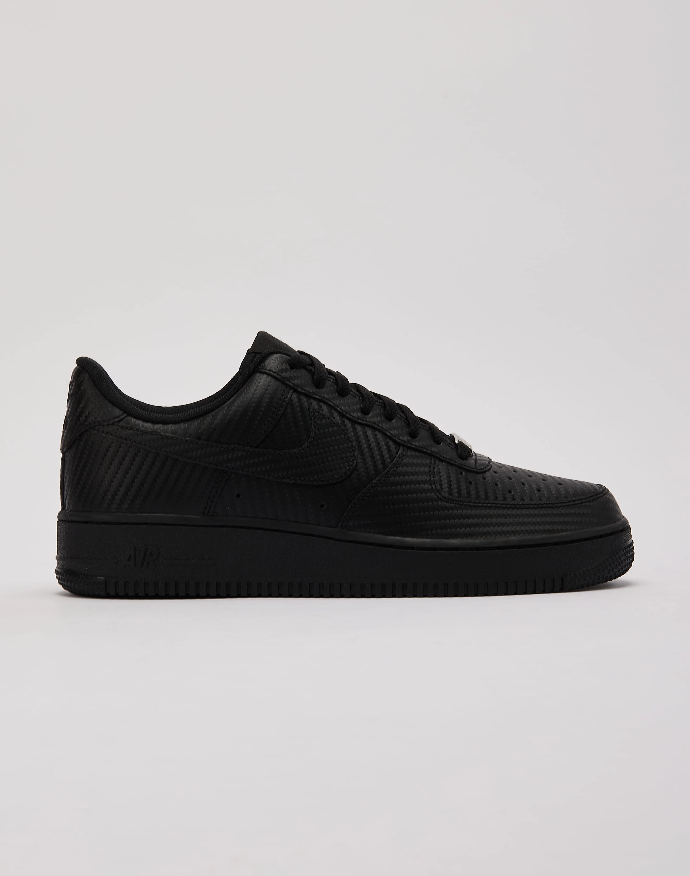 Nike Air Force 1 Low 'Black Carbon Fiber' Curve Hug Comfortable Design