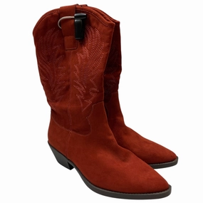 Flexible Design Boots Western By Wonderly In Red, Size:6