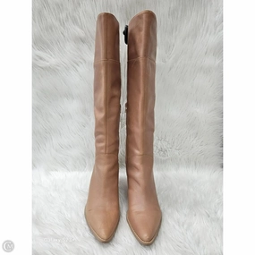 Boots Knee Heels By Crown Vintage In Tan, Size: 10 Urban Style Grippy Outsole Weekend Wanderer