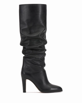 Slip Resistant All Weather Dark Edge Sorina Slouchy Knee High Boot