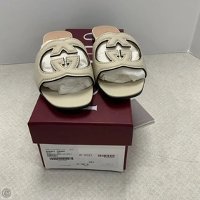 Shoes Luxury Designer By Gucci In Cream, Size: 8.5 Slip Resistant Modern Commuters Lace Up Tension Control