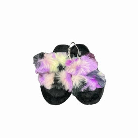 night walk Slippers Designer By Ugg In Black & Purple