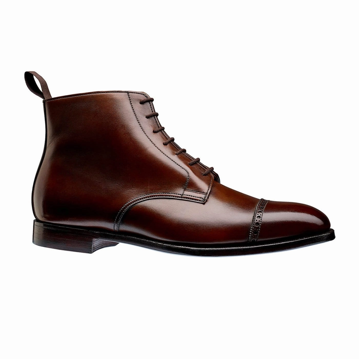 Abrasion Resistant Lace Wide Cut Villiers 2 Beechnut Antique Calf