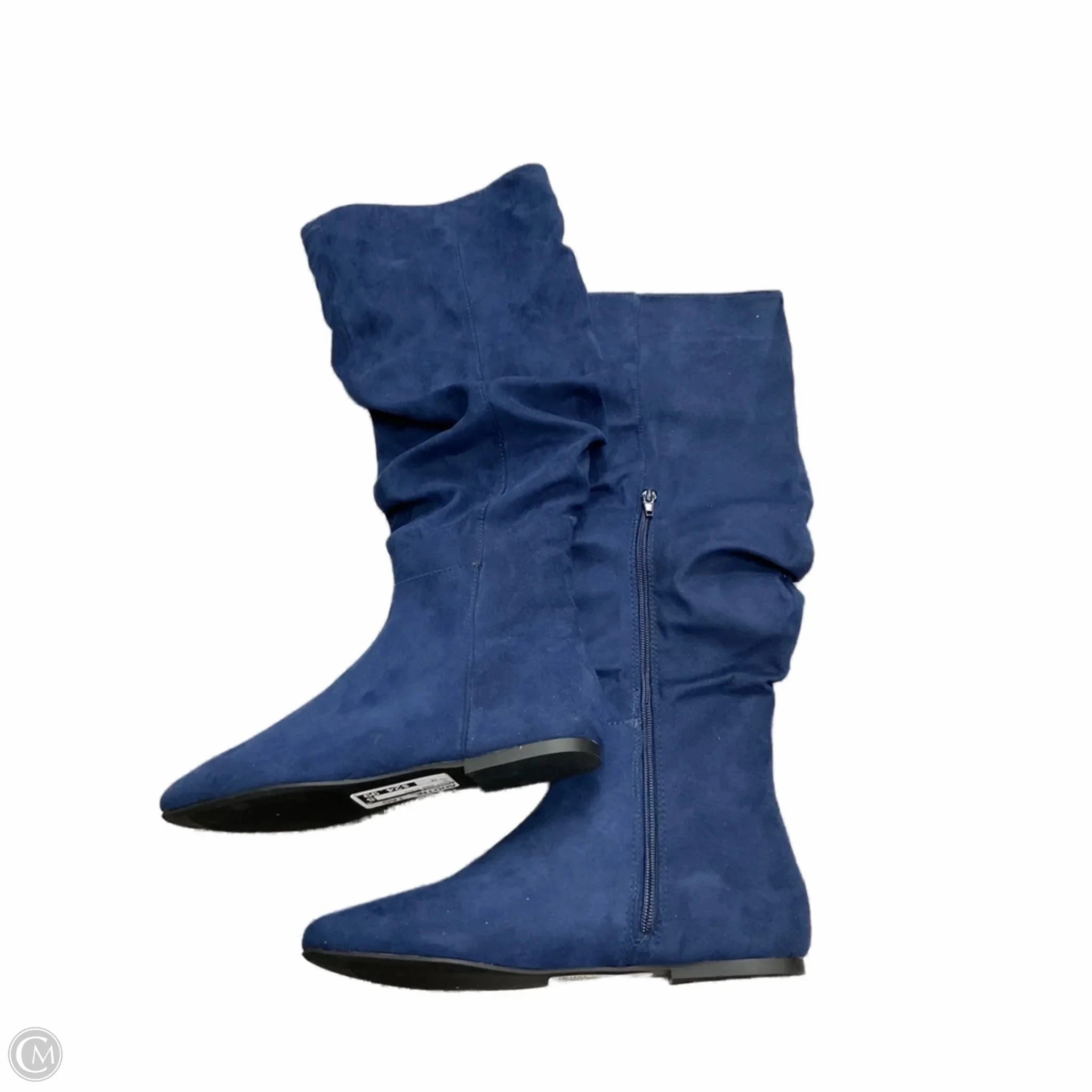 Boots Knee Flats By Shoedazzle In Navy, Size: 10 Anti Slip Sole Arctic Cold