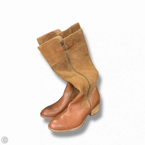 Travel Companion All Weather Urban Traveler Boots Knee Heels By Boc In Brown, Size: 8.5