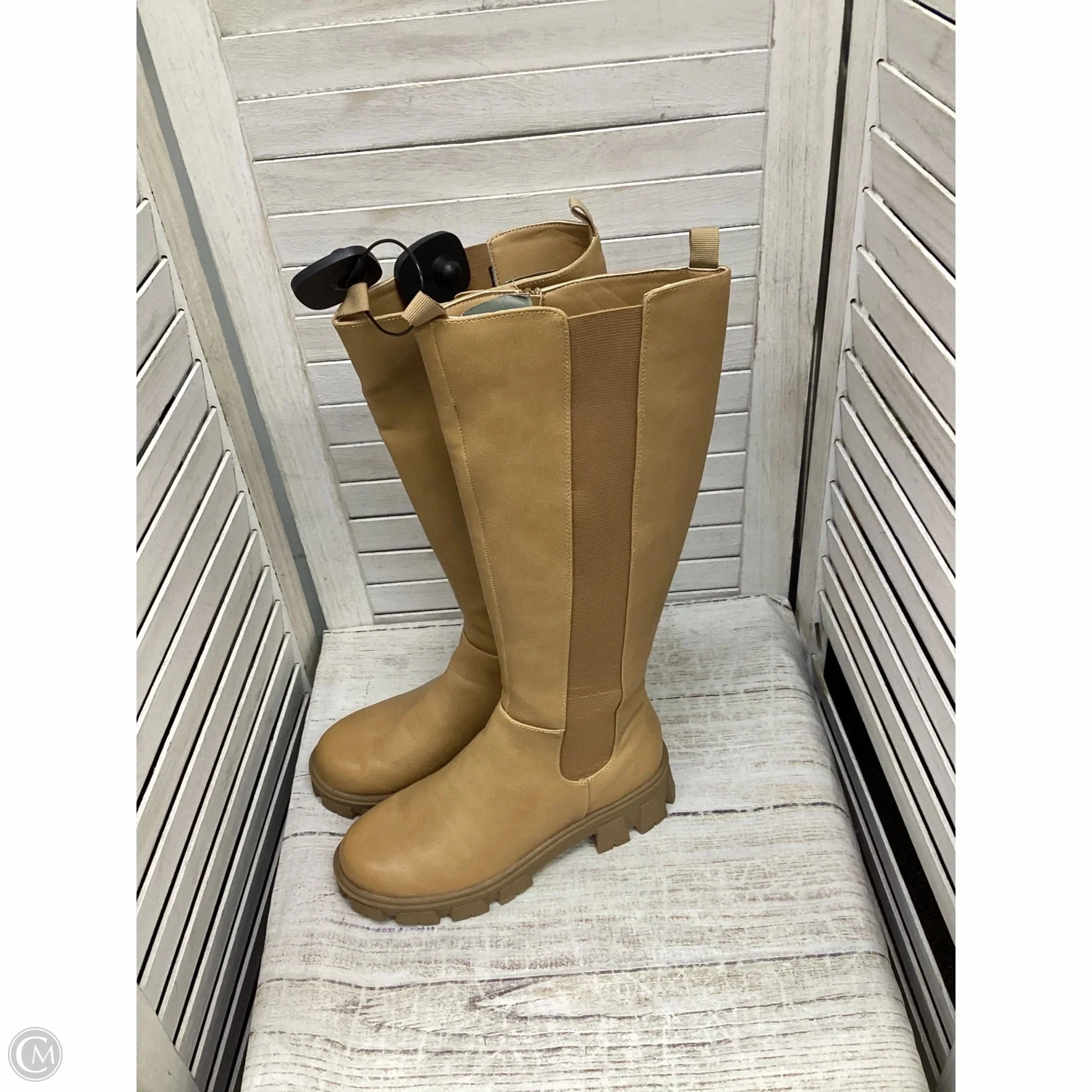 Avant Mood Boots Knee Heels By Sugar In Brown, Size: 7