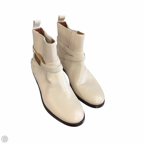 Boots Designer By Tory Burch In Cream, Size: 10 Matte Edge Stretchable Upper