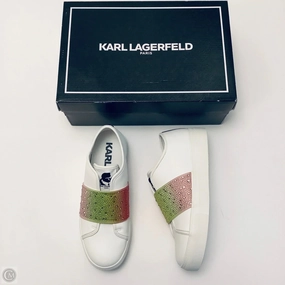 New York Sustainable Vegan Material Shoes Designer By Karl Lagerfeld In White, Size: 7.5