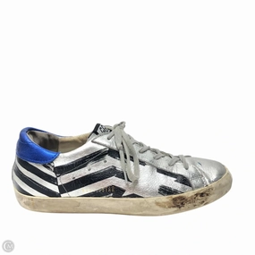 Brave Walk Calm Step Shoes Luxury Designer By Golden Goose In Silver, Size: 8.5